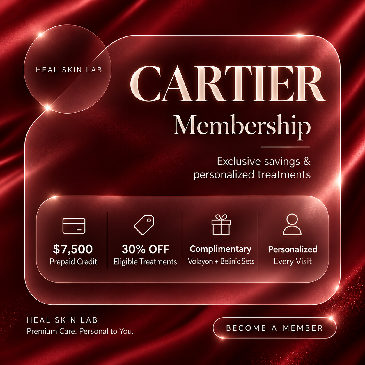 CARTIER Membership – $7,500 Prepaid Credit