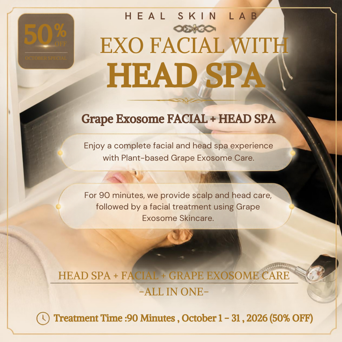 K-PREMIUM EXOSOME FACIAL & HEAD SPA