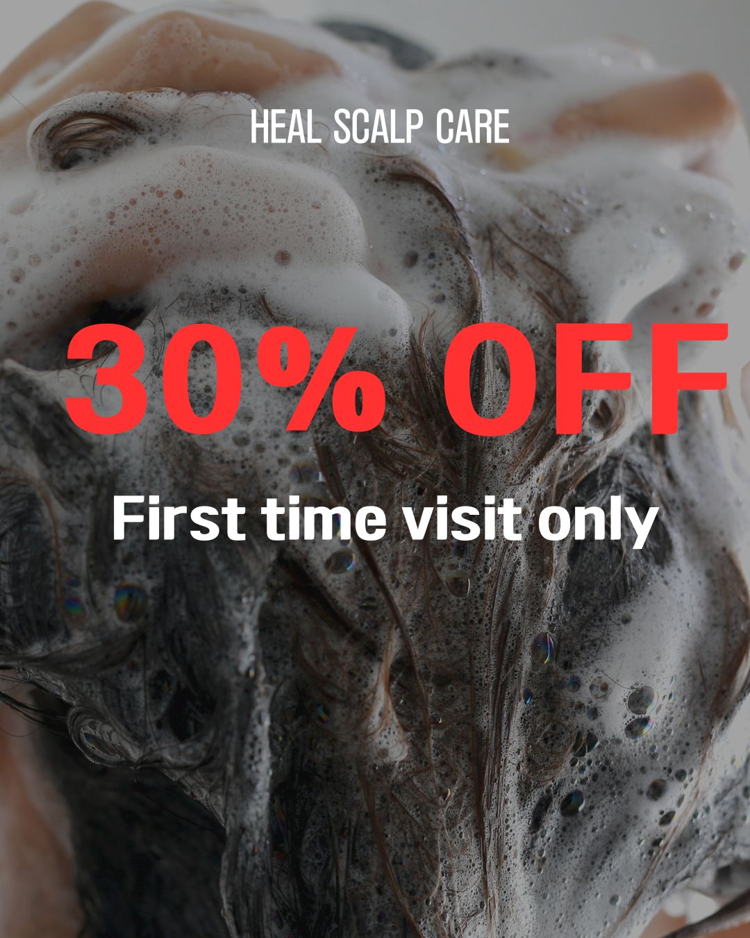 First time visit 30% off for Scalp spa