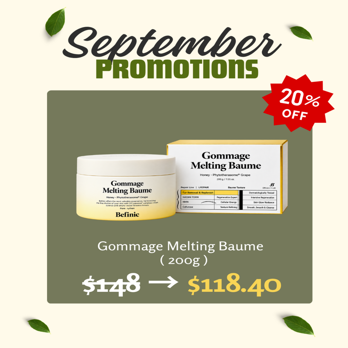 SEPTEMBER PROFESSIONAL SKINCARE PROMOTION
