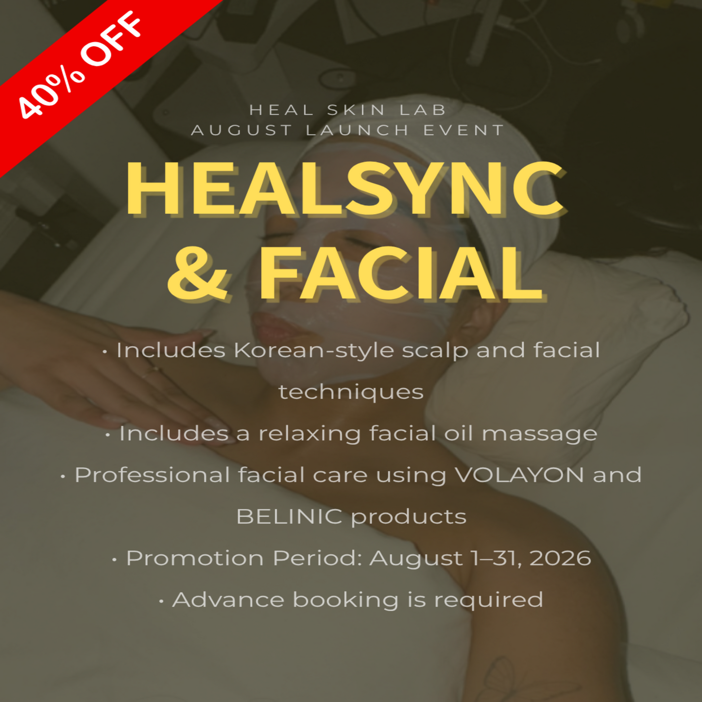 August Launch Special | Head Spa & Facial All-in-One – 90 Minutes