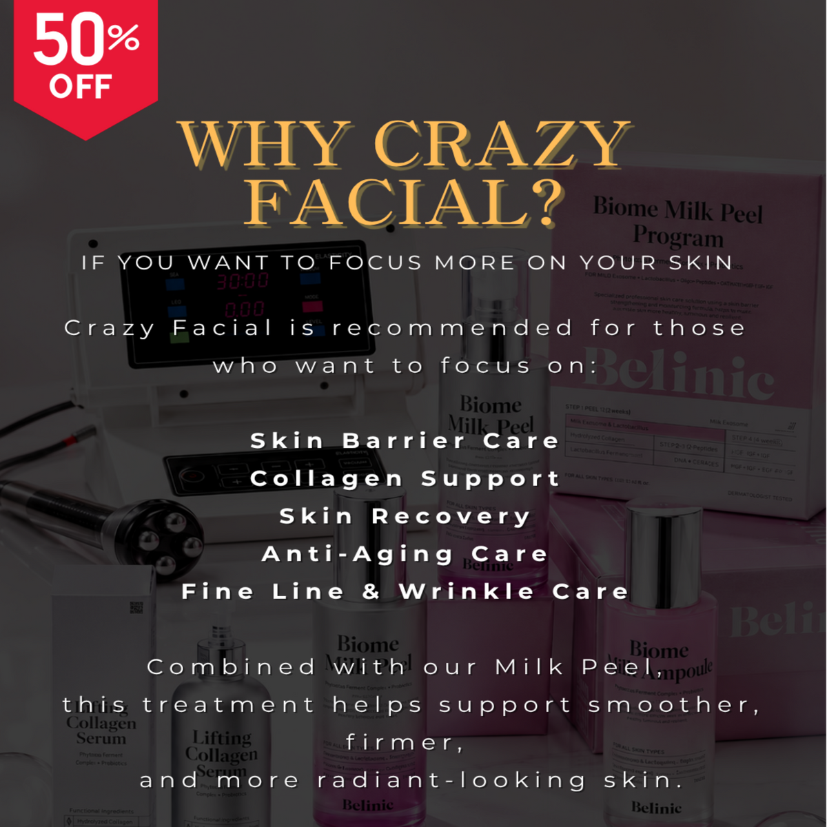 CRAZY FACIAL | Skin-Focused Facial + Fascial Massage – 120 Minutes (Copy)