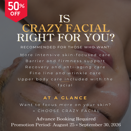 CRAZY FACIAL | Skin-Focused Facial + Fascial Massage – 120 Minutes (Copy)